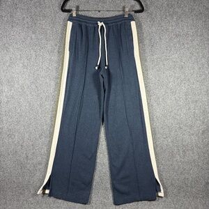 Faherty Casual Lounge Pants Navy Blue Striped Mens Size Medium #1353